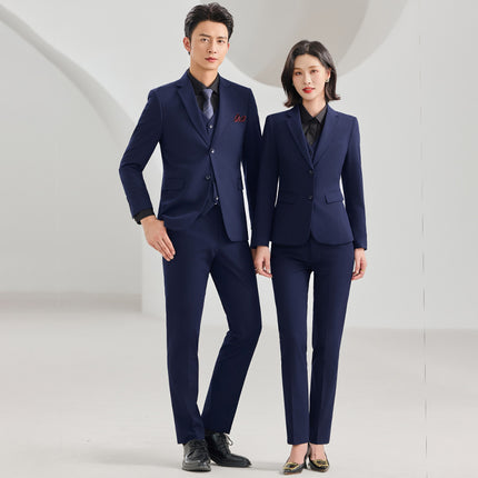 Autumn and Winter New Elastic Suit Suits for Men and Women, Business Formal Wear, Professional Wear, Work Clothes, Work Clothes Wholesale
