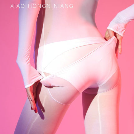 100kg Postpartum 912-Needle Ultra-Shiny Transparent Stockings Plus Size Full Body Stockings One-Piece Stockings Sexy Shaping Base Stockings