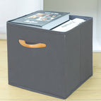 (wooden handle) gray without cover / Large size (28*28*28cm)
