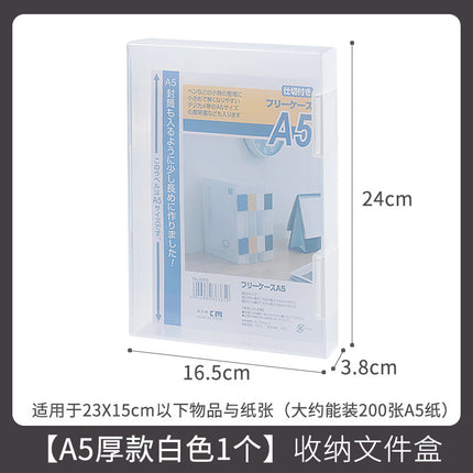 Small Items Frosted Storage Box Transparent Desktop Sundries Storage Box with Lid Household Card Drawer Organizer