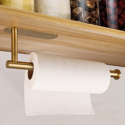 Stainless Steel Kitchen Punch-Free Nail-Free Cabinet Napkin Paper Holver Tissue Holver Preservation Film Holver Toilet Paper Holver Roll Paper Hold