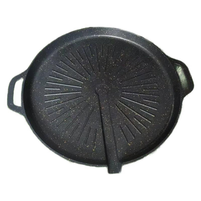 Green Plate Korean-style Maifan Stone Baking Plate Household Gas Cardboard Oven Baking Plate Non-stick Barbecue Plate Outdoor Barbecue Plate