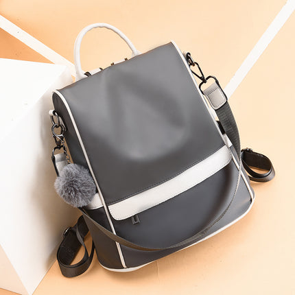 Oxford Cloth Canvas Backpack for Women 2026 New Korean Style Trendy Versatile Travel School Bag Women's Backpack Cross-Border
