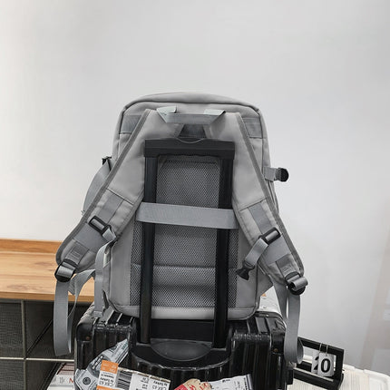 Cross-border travel backpack USB charging multi-function shoulder bag can be set with pull rod large capacity business computer bag wholesale
