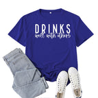 Retro blue (white font) / S