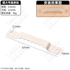 Silver large straight hanging/1 (without screws)
