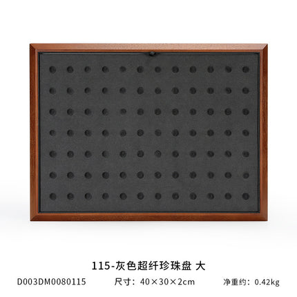 Yayu solid wood bare Diamond Pearl plate jewelry tray jewelry display plate Diamond bare Diamond Wenwan gem storage tray