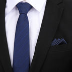 8cm blue dark strip zipper + pocket towel