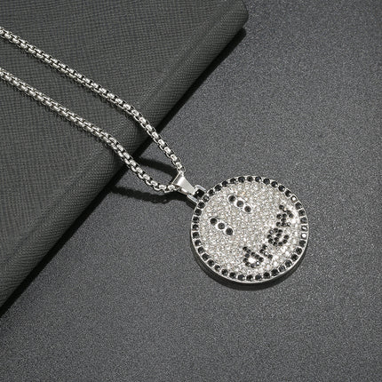 Summer Hip Hop Necklace Smiley Robot Perfumery Bottle Didi Trendy Street Dance Sweater Chain Fashion Personalized Jewelry