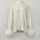 White (beach wool cuff hair) / S
