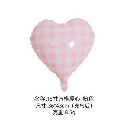 2026 New Year's Eve 18inch Aluminum Foil Heart Balloons Floating Set - Peace, Joy, Happy Birthday Theme