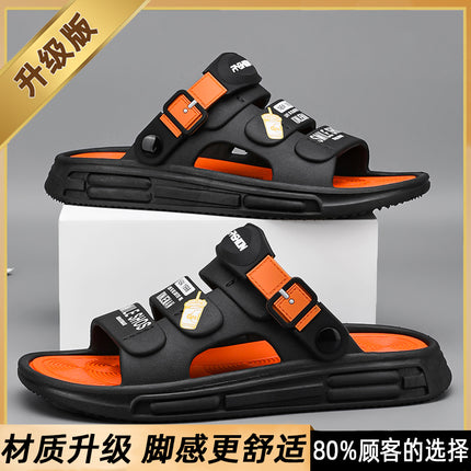 Sandals Men's Summer Outdoor Driving Two-Wear Office Casual Slippers Breathable Lightweight Beach Sandals