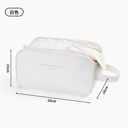 New Internet Celebrity Cosmetic Bag Large Capacity Multifunctional Cosmetics Bag Pu High-Looking Cosmetics Storage Three-Layer Organizing Box