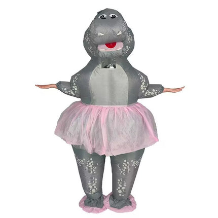 Cross-Border Trade Halloween Costume Party Props Riding Animal Cute Horse Inflatable Costume Theme Party