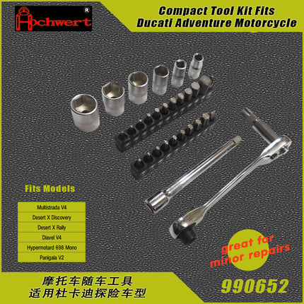 Car Tool Adventure Motorcycle Emergency Repair Tool Suitable for Ducati Adventure Compact Set Tool