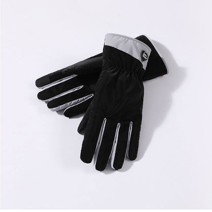 Winter Warm Gloves Female Students Thick Cotton Touch Screen Down Gloves Cycling Cold-proof Windproof fleece-lined Ski Gloves