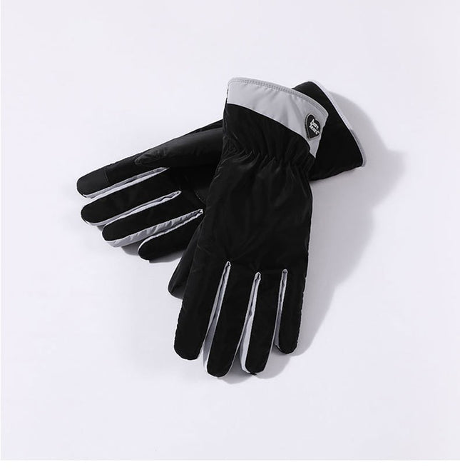 Winter Warm Gloves Female Students Thick Cotton Touch Screen Down Gloves Cycling Cold-proof Windproof fleece-lined Ski Gloves