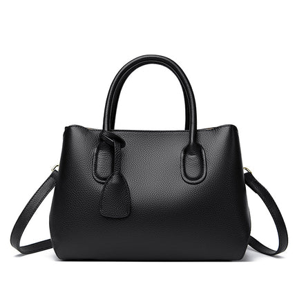 Genuine Leather Tote Bag High-end Large Capacity Women's Bag 2025 New Top Layer Cowhide Women's Bag Commuter Shoulder Crossbody Bag