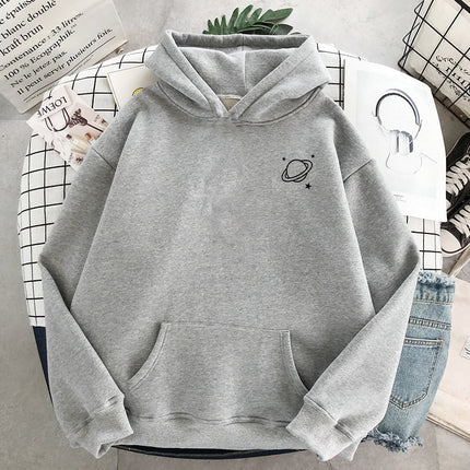 Amazon Aliexpress European and American Foreign Trade Velvet Hoodie Sweatshirt Women's Autumn and Winter Tops Women's Loose Large Size