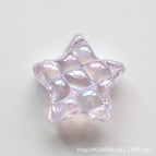 Five-pointed star transparent light purple