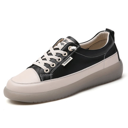 Simple White Shoes, Breathable Tendon Soft-Soled Flats, Women's Shoes, Student Casual Shoes, Comfortable Slip-On Work and Commuting Shoes