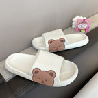 Feeling of stepping on shit - side bear [white] / Size 36/37 [suitable for feet size 35-36]