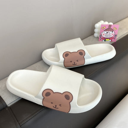 Southeast Asia Cross-Border Special Supply Side Bear Slippers for Women Summer Home Bathroom Non-Slip Slippers for Couples Slippers for Women