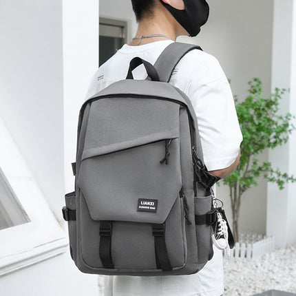 Schoolbag Male College Student Ins Popular Brand Campus Backpack Backpack Women's Large Capacity Simple All-match Travel Computer Bag