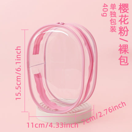 15cm Baby Bag Cotton Doll Pain Bag Trendyy Hand-Made Doll Outing Bag Double Zipper Thickeneded Transparent Baby Walking Bag
