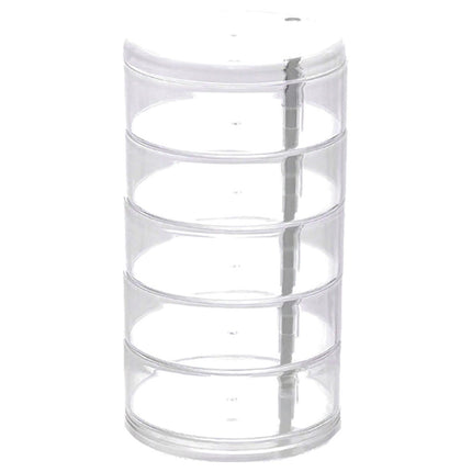 Rotating Multifunctional Jewelry Multi-Layer Dustproof Jewelry Storage Hair Ring Earrings Necklace Hairpin Storage Finishing Storage Box
