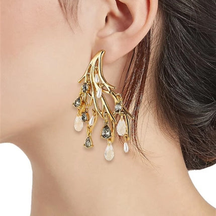 Oscar European and American Medieval Style Retro Old High-End Niche Design Fashionable Stylish S925 Silver Needle Earrings for Women
