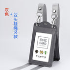 Grey Vertical Double-Head Buckle