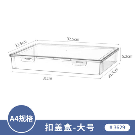 Small Items Frosted Storage Box Transparent Desktop Sundries Storage Box with Lid Household Card Drawer Organizer