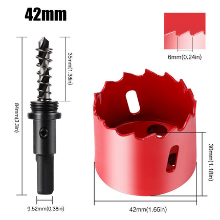 M42 bimetal hole opener woodworking iron pipe aluminum gypsum board drill hole opener PV woodworking suit
