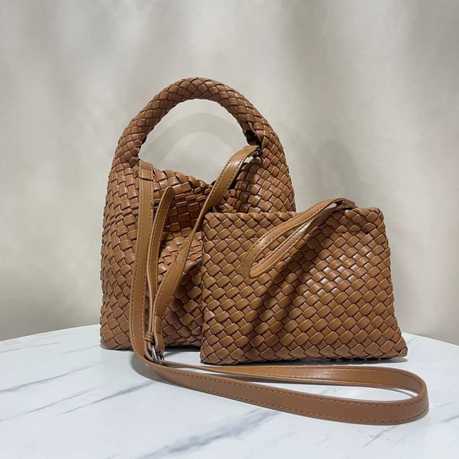 Niche Design Handmade Woven Bag Women's Western-style Bag Women's Bag Small Bag Large Capacity Vegetable Basket Bag