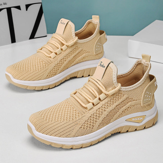 Women's Shoes Summer 2026 New Style Single Shoes Soft Sole Comfortable Breathable Mesh Shoes Versatile Fashionable Casual Sports Shoes