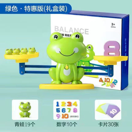 Balance frog toy digital balance kindergarten science and education addition and subtraction thinking training game mathematics enlightenment tremolo