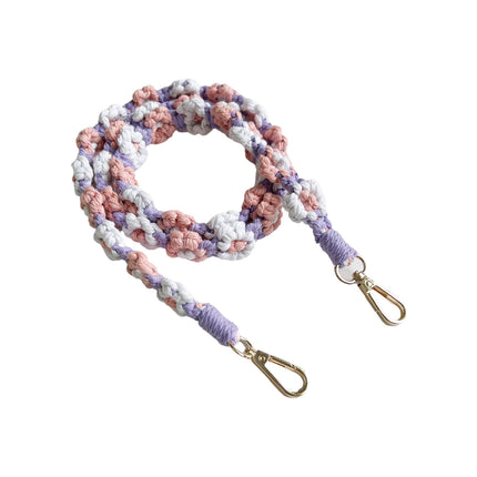 Bohemian Handmade Woven Daisy Flower Crossbody Handbag with Mobile Phone Chain Lanyard Keychain