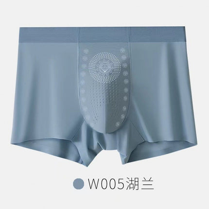 Ice silk men's underwear men's negative ion moisture absorption antibacterial 5A antibacterial crotch boys boxer shorts head fast hand explosions