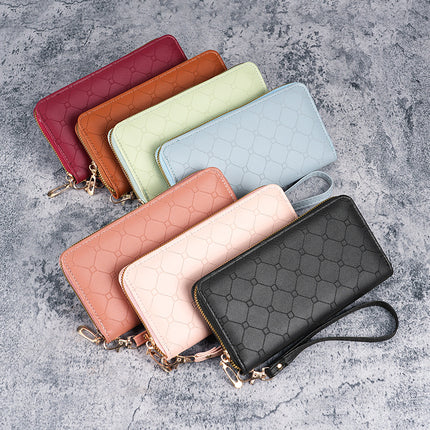 Factory New Wallet Korean Style Cute Long Coin Purse Large Capacity Women Multi Card Zipper Handheld Mobile Phone Bag for Women
