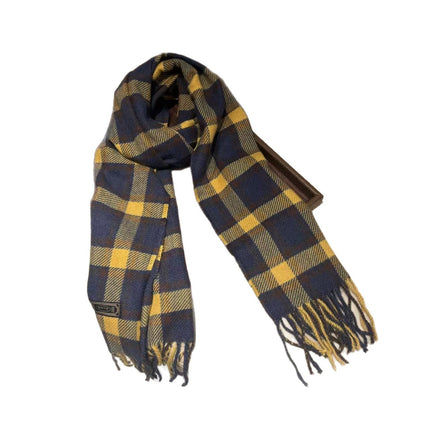 Korean Christmas Red Plaid Scarf for Women Winter Warm Retro High-End New Year Gift Scarf Shawl for Students
