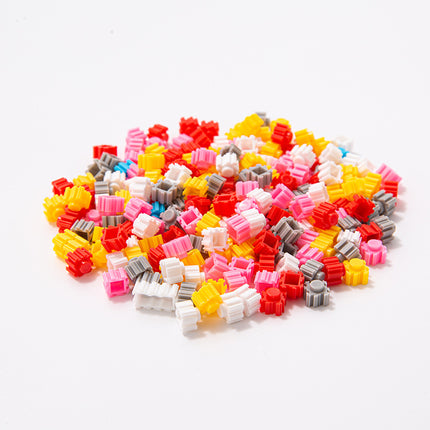 Bulk Granular Building Blocks Boys and Girls Educational Diy Assembled Toys Weight-Weighing Creative Puzzle Cartoon Assembled Building Blocks