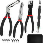 Red and black handle 5pc + black edge zipper bag + airplane box