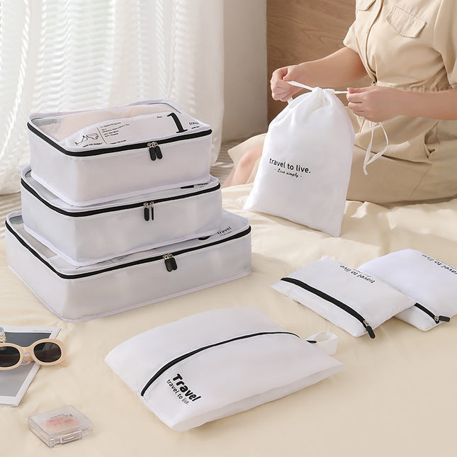 Travel Storage Bag High Beauty Value Seven-Piece Set high quality Waterproof Clothes Finishing Storage Bag Luggage Storage suit