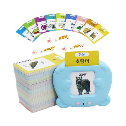 Cross-Border Korean Card Machine Talking Flash Cards Korean Card Machine Early Education Learning Machine
