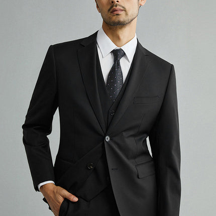 Light Luxury Small Suit Men's Business Casual Professional Formal Wear Groom Wedding Dress Slim Work Suit Jacket Trendy