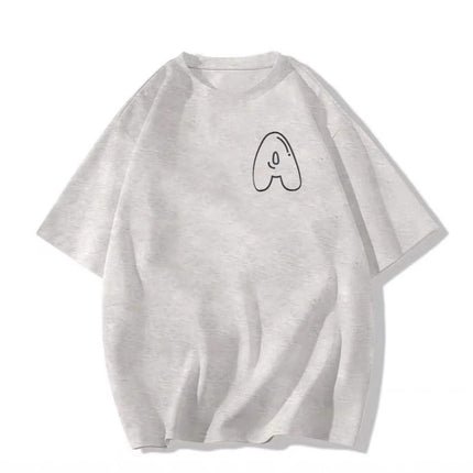 100% Pure Cotton Short-Sleeved T-Shirt for Women 2026 New Loose-Fitting Niche Design Letter Half-Sleeve Top Ins