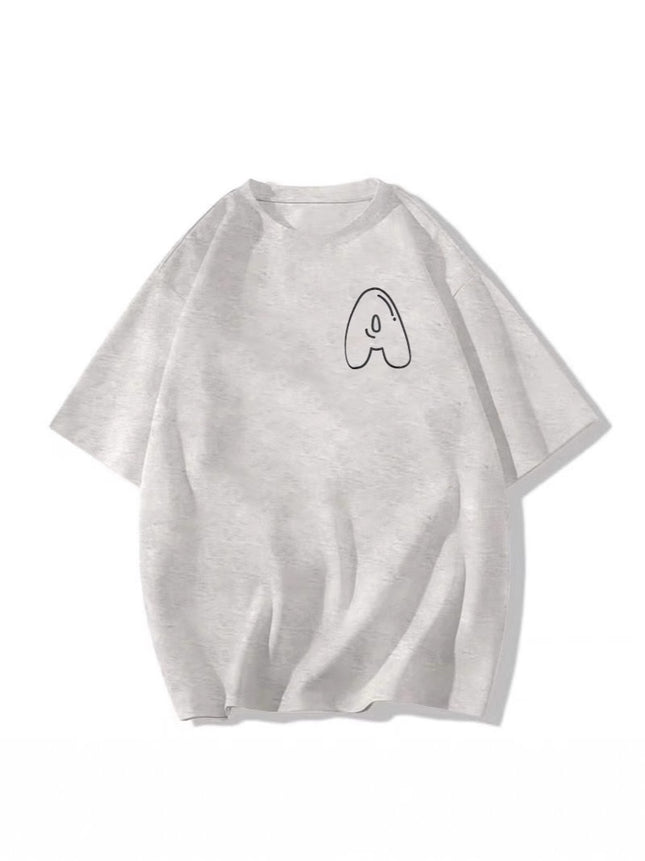 100% Pure Cotton Short-Sleeved T-Shirt for Women 2026 New Loose-Fitting Niche Design Letter Half-Sleeve Top Ins