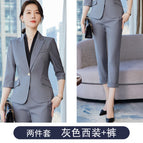Two-piece gray suit pants / S