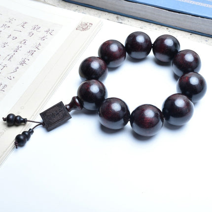 Venus Old Material Zambia Lobular Red Sandalwood Handheld Chain High Oil Mimi Buddha Bead String New Chinese Style Ornament for Men and Women